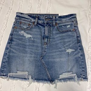 American Eagle denim mini skirt